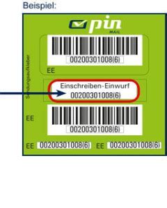 pin einschreiben sendungsverfolgung